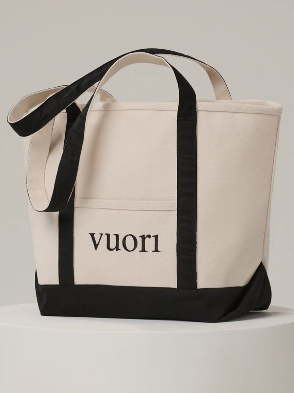 New With Tags Vuori Limited Edition Canvas Tote Bag Natural Large